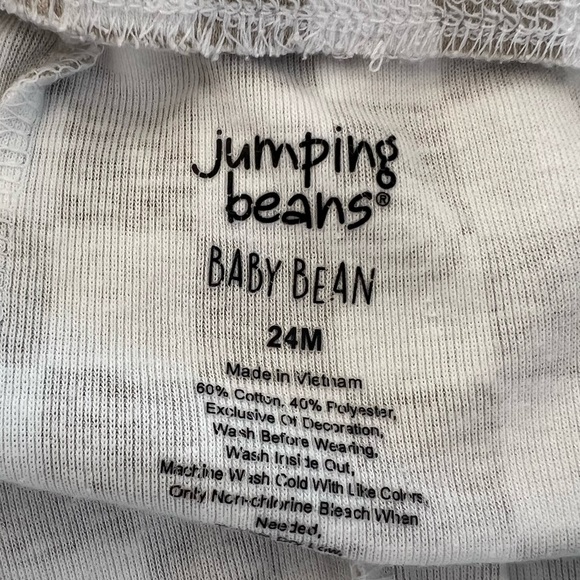 JUMPING BEANS Checkerboard Jogger Pants, Khaki & White, 24m - Picture 6 of 7